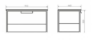 COMFORTY Тумба-умывальник Бонн 90  00-00001937